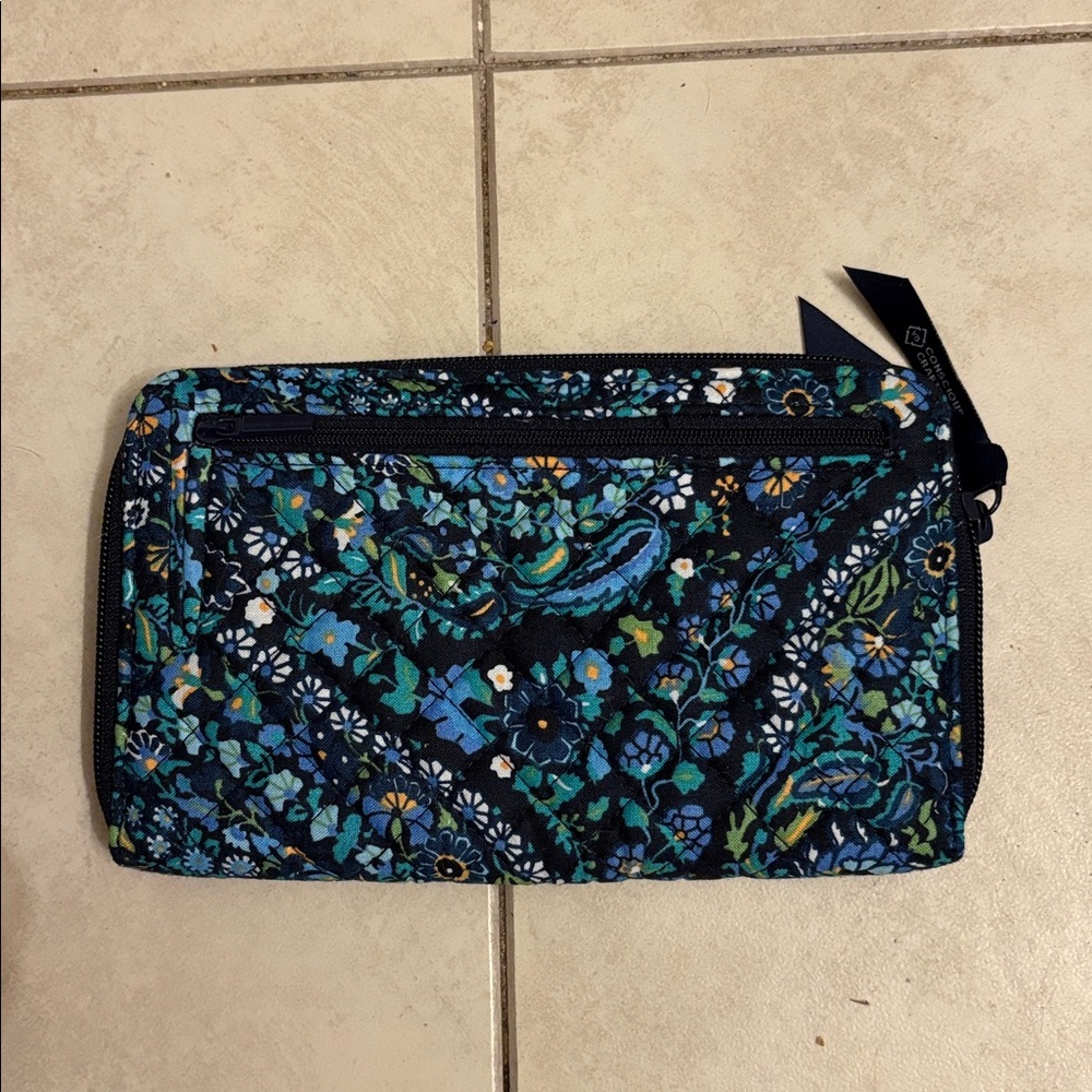 Vera Bradley Floral Clutch - Blue and Green - Picture 2 of 3